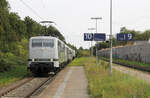 Railadventure  111 210 + 9903 (NL) + DomeCar + zwei Class 43-Triebköpfe (UK) + 183 500 // Hochneukirch // 28. September 2021