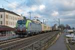 BLS Cargo Siemens Vectron 475 423-0 mit KLV Zug in Rüdesheim am Rhein am 09.01.21