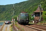 140 438 der Bayern-Bahn ist eine der Stammloks für den so genannten  Henkel-Zug  von Langenfeld nach Wassertrüdigen.