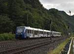 Vlexx Triebwagen 622 422 mit einem Bruder, bei Fellen im Betriebsbahnhof an der B9 am Freitag den 12.7.2019