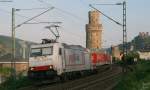 185 578-2  CrossraiL  mit einem Klv -> Koblenz in Oberwesel 31.7.08