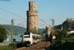 460 015-1 als MRB84150 (Bingen(Rhein) Hbf-Kln Messe/Deutz) in Oberwesel 19.7.10