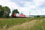 DB Fernverkehr 101 076-8 Mein Cewe Fotobuch mit IC2004 am 10.06.18 bei Gau Algesheim 
