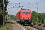 185 631-9 als LZ unterwegs auf der linken Rheinstrecke Richtung Süden.