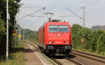 185 631-9 von Rheincargo kommt als Lokzug aus Köln-Eifeltor nach Süden und kommt aus Richtung Köln-Eifeltor,Hürth,Brühl,Sechtem,Bornheim,Roisdorf bei