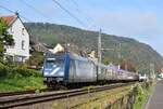 101 033 f�hrt mit dem DZ 21326 M�nster - Stuttgart durch Brohl in Richtung Koblenz.