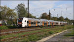 RRX Doppel mit ET 462132-2 an der Spitze ist hier am 19.9.2026 um 15.55 Uhr in Bonn-Mehlem auf dem Weg in Richtung Bonn HBF.