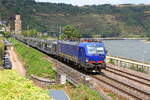 Deutschland  Lok 6193 047 von Altmann Rail Traction zieht einem leerem Autozug in Oberwesel  24/7/2026