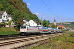 Deutschland
Lok 146 572 von DBF zieht einem Personenzug IC Bielefeld - Karlsruhe, in Oberwesel
24/7/2026