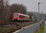 Am Einfahrsignal kam der 620 019 in Weilerswist an der Eifelbahn dem Fotografen vor die Linse. 23.1.2016