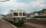 634 661-3 verlässt um 1978 den Bahnhof Kall in Richtung Trier