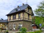 Deutschland, Rheinlandpfalz, Landkreis Ahrweiler, Verbandsgemeinde Altenahr, Bahnhof Mayschoss an der Ahrtalbahn (KBS 477), 27.05.2013