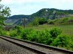 Deutschland, Rheinlandpfalz, Landkreis Ahrweiler, Verbandsgemeinde Altenahr, die Ahrtalbahn (KBS 477) zwischen Altenahr und Mayschoss, 27.05.2013