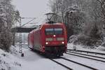 Unerwartet kamen die beiden Abschlepp 101er 101 133 und 101 124 aus Köln durch Eschweiler gen Aachen gefahren.