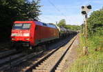152 120-2 DB kommt mit einem Kesselzug aus  Burghausen-Wackerwerk(D) nach  Antwerpen-Noord/Verb.Adp(B) und kommt aus