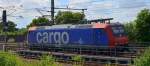 SBB Cargo Re 482 002-3 durcheilt auf der Fahrt von Aachen nach Kln den Bahnhof Horrem. (Aufnahme 12.07.2012)
