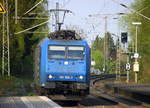 185 525-3 von Crossrail kommt als Lokzug aus Krefeld-Hbf nach Aachen-West und kommt aus Richtung Mönchengladbach-Hbf,Rheydt-Hbf,Wickrath,Beckrath,Herrath und fährt durch Erkelenz in Richtung