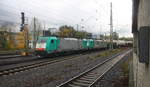 Zwei Cobra 2827 und 2815  kommen aus Richtung Köln,Aachen-Hbf,Aachen-Schanz mit einem Kesselzug aus Ludwigshafen-BASF(D) nach Antwerpen-BASF(B) und fahren in Aachen-West ein.