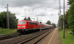 111 118 DB kommt die Kohlscheider-Rampe hoch aus Richtung Neuss,Herzogenrath mit dem RE4 aus Dortmund-Hbf nach Aachen-Hbf und fährt durch Kohlscheid in Richtung