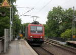 482 013-0 von SBB-Cargo  Alpäzähmer   kommt aus Richtung Aachen-West mit einem Containerzug aus Antwerpen-Oorderen(B) nach Gallarate(I) und fährt durch Aachen-Schanz in Richtung