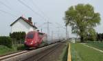 Thalys 4332 am 17.04.14 in Herrath.