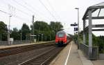 Ein Nachschuss vom 442 255 von DB kommt als Umleiter aus Köln nach Aachen-Hbf  und fuhr durch Kohlscheid aus Richtung Herzogenrath und fuhr die Kohlscheider-Rampe hoch nach Aachen-West.