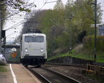 139 558-1 von Railadventure kommt die Kohlscheider-Rampe hoch aus Richtung Neuss,Herzogenrath kommt als Lokzug aus Neuss nach Aachen-West und fährt durch Kohlscheid in Richtung
