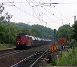  151 014-8 der RBH (RBH 269) kommt aus Richtung Aachen-West,Laurensberg,Richterich und fährt durch Kohlscheid  in Richtung