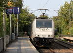 186 291-1 von Lineas/Railpool  kommt durch Aachen-Schanz mit einem Coilzug aus Kinkempois(B) nach Landshut(D  und fährt durch Aachen-Schanz in Richtung