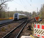 RRX 462 009  macht eine Testfahrt von Aachen-Hbf nach Düsseldorf-Hbf und kommt aus Richtung Aachen-West als Umleiter und fährt durch Kohlscheid und fährt in Richtung