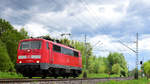 111 037-8 als Lokzug am 25.4.2019, auf der KBS 485 bei Km 20,4 Übach-Palenberg Rimburg