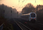 Ein Nachschuss auf einen Holländischer Regionalzug aus Maastricht(NL) nach Aachen-Hbf(D) und kamm die Kohlscheider-Rampe hoch aus Richtung Herzogenrath und fuhr durch Kohlscheid in Richtung