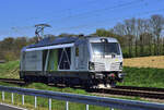 Siemens Vectron Dual Mode 248 009-3 PCW 10, am 19.04.2023 auf der KBS 485 bei Süggeraht Geilenkirchen in Richtung Aachen unterwegs.