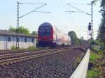 Der Steuerwagen des RE 4 f�hrt M�nchengladbach entgegen