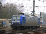 145 CL-204 von Crossrail rangiert in Aachen-West bei Wolken am 1.3.2012.