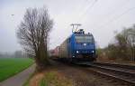 185 535-2 D-ATLD am 31.3.12 im Niselregen nach Durchfaht des �bach-Palenberger BF