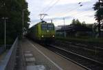145 CL-031 von Alpha Trains kommt die Kohlscheider-Rampe hoch aus Richtung Neuss,Herzogenrath mit einem langen Containerzug aus Ruhland(D) nach Antwerpen-Combinant(B) und fährt durch Kohlscheid