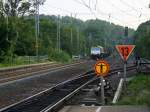 Die Class 66 6609/PB05 von Captrain kommt aus Richtung Aachen-West mit einem Kurzen Aluminiumzug aus Dunkerque(F)Kinkempois(B) nach Nievenheim bei Dormagen und fährt durch Kohlscheid in Richtung