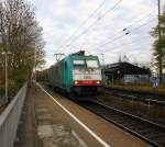 Die Cobra 2840  kommt als Lokzug die Kohlscheider-Rampe hoch aus Richtung Neuss und fährt in Richtung Aachen-West und fährt durch Kohlscheid in Richtung Richterich,Laurensberg,Aachen-West.