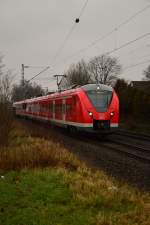 S8 durch Büttgen in Richtung Neuss fahrend am Sonntag den 14.2.2016