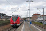 Der 1440 371  verlässt am 12.03.2026 den Bahnhof Heinsberg in Richtung Lindern