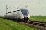 Als RE7 nach Krefeld kommt der 9442 862 zwischen Nievenheim und Allerheiligen vor die Linse des Fotografen gefahren.
