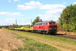 Deutschland  Lok 215 028 von NeoLox zieht einem Güterzug in Kaarst Broicherseite  21/8/2025