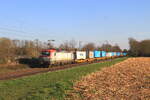 Deutschaland  Lok 193 506 von PKPCargo zieht einem Trailerzug, in Kaarst Broicherseite  3/3/2026