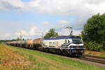 Deutschaland
Lok 2159 222 von Retrack zieht einem Kesselzug, in Kaarst Broicherseite
25/7/2025