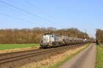 Deutschland
Lok DE508 4185 033 von Rheincargo zieht einem Silozug, in Bösinghoven
7/2/2026