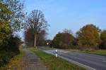 Am Stadtrand von Willich entdeckte ich diesem ehemaligen Bahnübergang der ehemaligen Bahnstrecke Krefeld - Willich - Mönchengladbach.