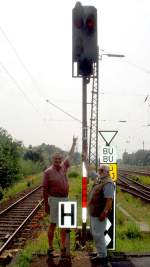 Hier sollte Schluss sein!  Der Bahnhof Rheda war der Schnittpunkt der Strecke 222c.