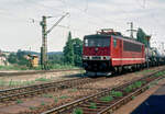 DR-015 am 19.07.1991 auf der Strecke Leipzig-Dresden in Nähe von Wurzen.