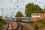 IntEgro 155 238, oder intern auch 155 045 genannt, zieht den DZ 1821 von Potsdam Hbf nach Zwickau (Sachs) Hbf in das Alttechnikparadies Riesa.